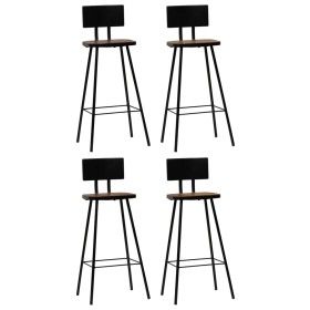 Taburetes de cocina 4 unidades madera maciza reciclada de vidaXL, Taburetes de cocina - Ref: Foro24-245391, Precio: 242,56 €,...