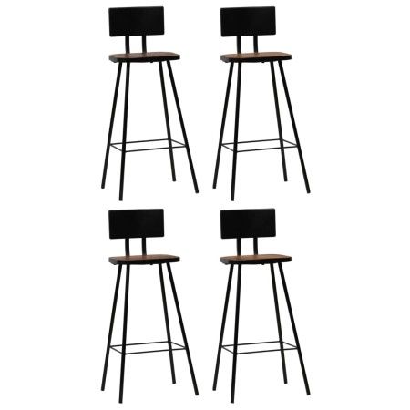 Taburetes de cocina 4 unidades madera maciza reciclada de vidaXL, Taburetes de cocina - Ref: Foro24-245391, Precio: 242,56 €,...