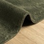 Alfombra pelo corto suave lavable HUARTE verde bosque 60x110 cm en Alfombras | Comprar online en Foru.es