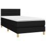 Cama box spring con colchón LED tela negro 90x200 cm de vidaXL, Camas y somieres - Ref: Foro24-3133767, Precio: 297,02 €, Des...