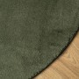 Alfombra pelo corto suave lavable HUARTE verde bosque Ø 100 cm en Alfombras | Comprar online en Foru.es