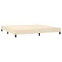 Boxspringbett mit Matratze und LED-Cremestoff 200x200 cm von vidaXL, Betten und Lattenroste - Ref: Foro24-3133026, Preis: 553...
