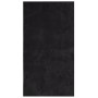 Alfombra de pelo corto suave lavable HUARTE negro 60x110 cm en Alfombras | Comprar online en Foru.es