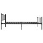Estructura de cama de metal negro 90x200 cm de vidaXL, Camas y somieres - Ref: Foro24-284636, Precio: 72,76 €, Descuento: %