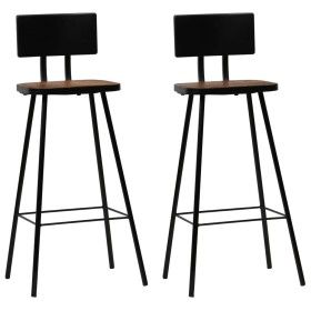 Taburetes de cocina 2 unidades madera maciza reciclada de vidaXL, Taburetes de cocina - Ref: Foro24-245390, Precio: 174,48 €,...