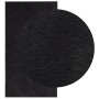Alfombra de pelo corto suave lavable HUARTE negro 80x150 cm en Alfombras | Comprar online en Foru.es