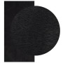 Alfombra de pelo corto suave lavable HUARTE negro 100x200 cm en Alfombras | Comprar online en Foru.es