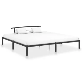 Estructura de cama de metal negro 180x200 cm de vidaXL, Camas y somieres - Ref: Foro24-284661, Precio: 96,58 €, Descuento: %