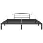 Estructura de cama de metal negro 180x200 cm de vidaXL, Camas y somieres - Ref: Foro24-284661, Precio: 103,81 €, Descuento: %