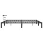 Estructura de cama de metal negro 180x200 cm de vidaXL, Camas y somieres - Ref: Foro24-284661, Precio: 103,81 €, Descuento: %
