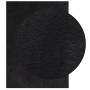 Alfombra de pelo corto suave lavable HUARTE negro 120x170 cm en Alfombras | Comprar online en Foru.es