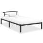 Estructura de cama de metal negro 90x200 cm de vidaXL, Camas y somieres - Ref: Foro24-284656, Precio: 77,05 €, Descuento: %