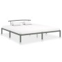 Estructura de cama de metal gris 180x200 cm de vidaXL, Camas y somieres - Ref: Foro24-284667, Precio: 92,63 €, Descuento: %