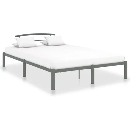 Gray metal bed frame 120x200 cm by vidaXL, Beds and slatted bases - Ref: Foro24-284664, Price: 72,65 €, Discount: %