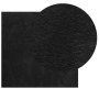 Alfombra de pelo corto suave lavable HUARTE negro 160x160 cm en Alfombras | Comprar online en Foru.es
