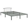 Gray metal bed frame 120x200 cm by vidaXL, Beds and slatted bases - Ref: Foro24-284664, Price: 72,65 €, Discount: %
