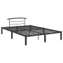 Estructura de cama de metal negro 140x200 cm de vidaXL, Camas y somieres - Ref: Foro24-284659, Precio: 102,40 €, Descuento: %