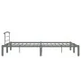 Gray metal bed frame 120x200 cm by vidaXL, Beds and slatted bases - Ref: Foro24-284664, Price: 72,65 €, Discount: %