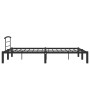 Estructura de cama de metal negro 140x200 cm de vidaXL, Camas y somieres - Ref: Foro24-284659, Precio: 102,40 €, Descuento: %