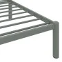 Gray metal bed frame 120x200 cm by vidaXL, Beds and slatted bases - Ref: Foro24-284664, Price: 72,65 €, Discount: %