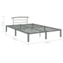 Gray metal bed frame 120x200 cm by vidaXL, Beds and slatted bases - Ref: Foro24-284664, Price: 72,65 €, Discount: %