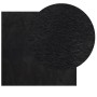 Alfombra de pelo corto suave lavable HUARTE negro 200x200 cm en Alfombras | Comprar online en Foru.es