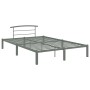 Estructura de cama de metal gris 160x200 cm de vidaXL, Camas y somieres - Ref: Foro24-284666, Precio: 113,61 €, Descuento: %