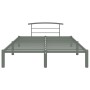 Estructura de cama de metal gris 160x200 cm de vidaXL, Camas y somieres - Ref: Foro24-284666, Precio: 113,61 €, Descuento: %