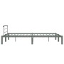 Estructura de cama de metal gris 160x200 cm de vidaXL, Camas y somieres - Ref: Foro24-284666, Precio: 113,61 €, Descuento: %