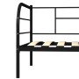 Estructura de cama de metal negro 90x200 cm de vidaXL, Camas y somieres - Ref: Foro24-284673, Precio: 110,55 €, Descuento: %
