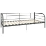 Estructura de cama de metal gris 90x200 cm de vidaXL, Camas y somieres - Ref: Foro24-284674, Precio: 121,91 €, Descuento: %
