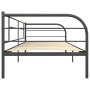 Estructura de cama de metal gris 90x200 cm de vidaXL, Camas y somieres - Ref: Foro24-284674, Precio: 121,91 €, Descuento: %