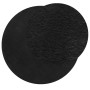Alfombra de pelo corto suave lavable HUARTE negro Ø 80 cm en Alfombras | Comprar online en Foru.es