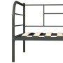 Estructura de cama de metal gris 90x200 cm de vidaXL, Camas y somieres - Ref: Foro24-284674, Precio: 121,91 €, Descuento: %