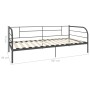 Estructura de cama de metal gris 90x200 cm de vidaXL, Camas y somieres - Ref: Foro24-284674, Precio: 121,91 €, Descuento: %