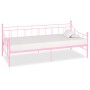 Estructura de cama de metal rosa 90x200 cm de vidaXL, Camas y somieres - Ref: Foro24-284671, Precio: 93,63 €, Descuento: %