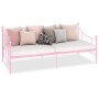 Estructura de cama de metal rosa 90x200 cm de vidaXL, Camas y somieres - Ref: Foro24-284671, Precio: 93,63 €, Descuento: %