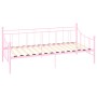 Estructura de cama de metal rosa 90x200 cm de vidaXL, Camas y somieres - Ref: Foro24-284671, Precio: 93,63 €, Descuento: %