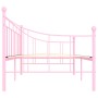 Estructura de cama de metal rosa 90x200 cm de vidaXL, Camas y somieres - Ref: Foro24-284671, Precio: 93,63 €, Descuento: %