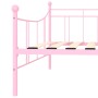Estructura de cama de metal rosa 90x200 cm de vidaXL, Camas y somieres - Ref: Foro24-284671, Precio: 93,63 €, Descuento: %