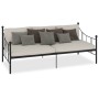 Estructura de cama de metal negro 90x200 cm de vidaXL, Camas y somieres - Ref: Foro24-284669, Precio: 128,10 €, Descuento: %
