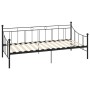Estructura de cama de metal negro 90x200 cm de vidaXL, Camas y somieres - Ref: Foro24-284669, Precio: 128,10 €, Descuento: %