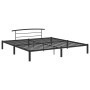 Estructura de cama de metal negro 200x200 cm de vidaXL, Camas y somieres - Ref: Foro24-284705, Precio: 95,94 €, Descuento: %