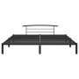 Estructura de cama de metal negro 200x200 cm de vidaXL, Camas y somieres - Ref: Foro24-284705, Precio: 95,94 €, Descuento: %