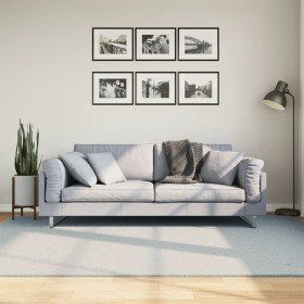 Alfombra de pelo corto suave lavable HUARTE azul 160x230 cm en Alfombras | Comprar online en Foru.es