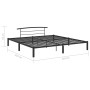Estructura de cama de metal negro 200x200 cm de vidaXL, Camas y somieres - Ref: Foro24-284705, Precio: 95,94 €, Descuento: %
