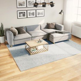 Alfombra de pelo corto suave lavable HUARTE azul 200x280 cm en Alfombras | Comprar online en Foru.es