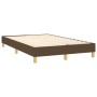 Cama box spring con colchón y LED tela marrón oscuro 120x200 cm de vidaXL, Camas y somieres - Ref: Foro24-3133544, Precio: 36...