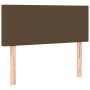 Cama box spring con colchón y LED tela marrón oscuro 120x200 cm de vidaXL, Camas y somieres - Ref: Foro24-3133544, Precio: 36...