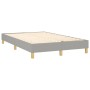 Cama box spring con colchón tela y LED gris claro 120x200 cm de vidaXL, Camas y somieres - Ref: Foro24-3133781, Precio: 386,6...